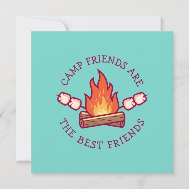 Carte Les amis du camp sont les meilleurs amis (Devant)