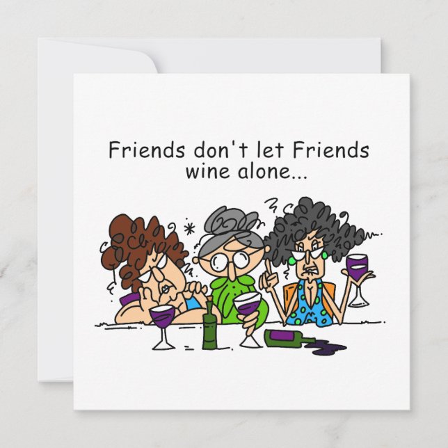 Carte Les amis ne laissent pas les amis se nourrir seuls (Devant)