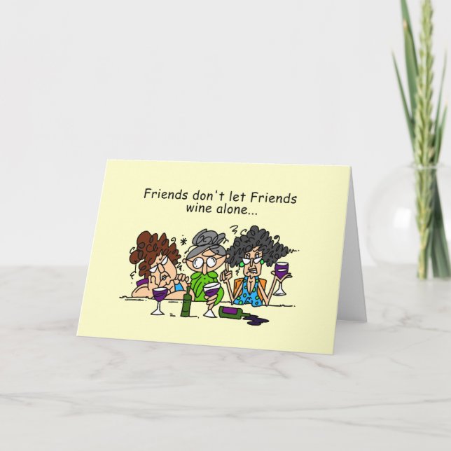 Carte Les amis ne laissent pas les amis se nourrir seuls (Devant)