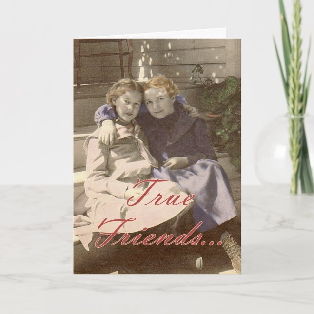 Carte Les amis vrais mettent en évidence toujours le (Devant)