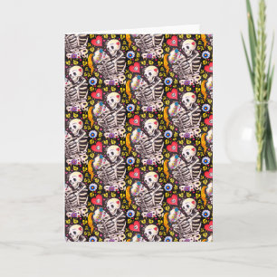 CARTE LES AMOUREUX DE LA IVY, LES SQUELETTES SWETHEART E