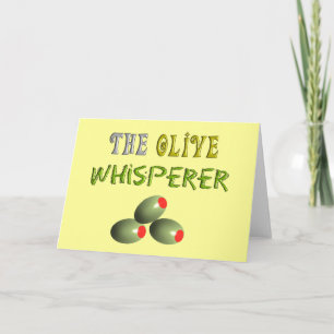 Carte Les Amoureux d'Olive Cadeaux "L'Olive Whisperer"