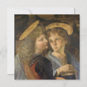 Carte Les Anges du Baptême du Christ de Léonard de Vinci