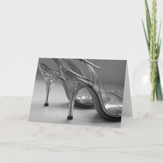 Carte les années 1950 ont découpé les talons de lucite (Devant)