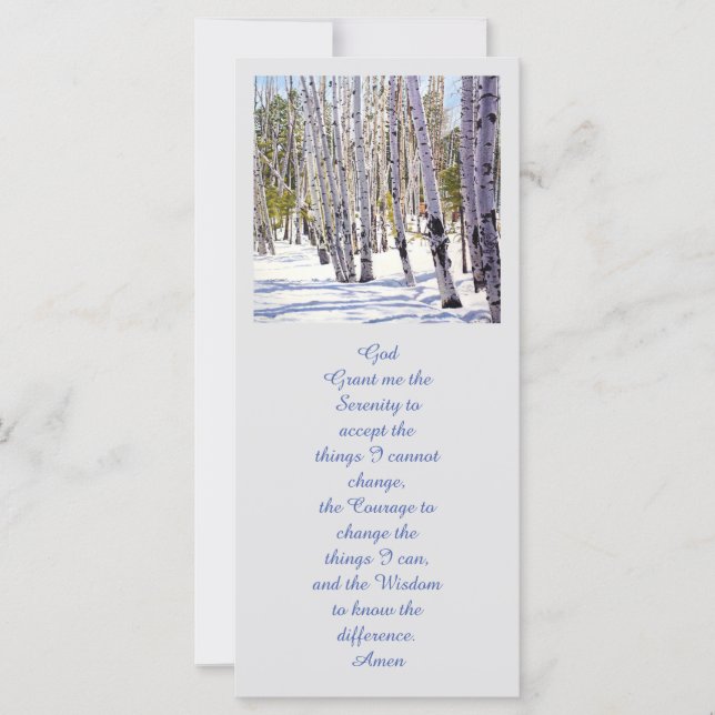 Carte Les arbres d'Aspen dans la forêt (Devant)