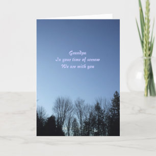 Carte Les arbres et le ciel - Sympathie de grand-père
