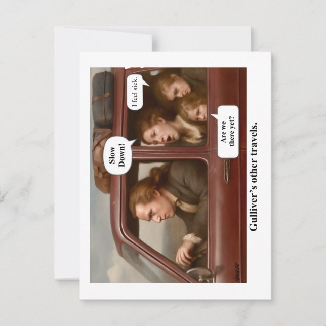 Carte Les autres voyages de Gulliver. (Devant)