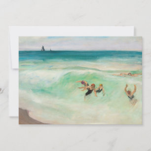 Carte Les baigneurs dans la vague   Henri Lebasque