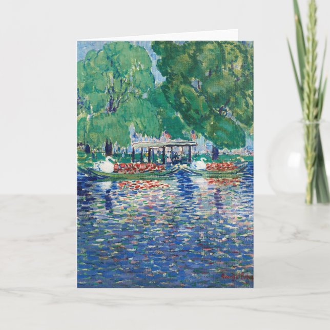 Carte Les bateaux à cygne | George Luks (Devant)