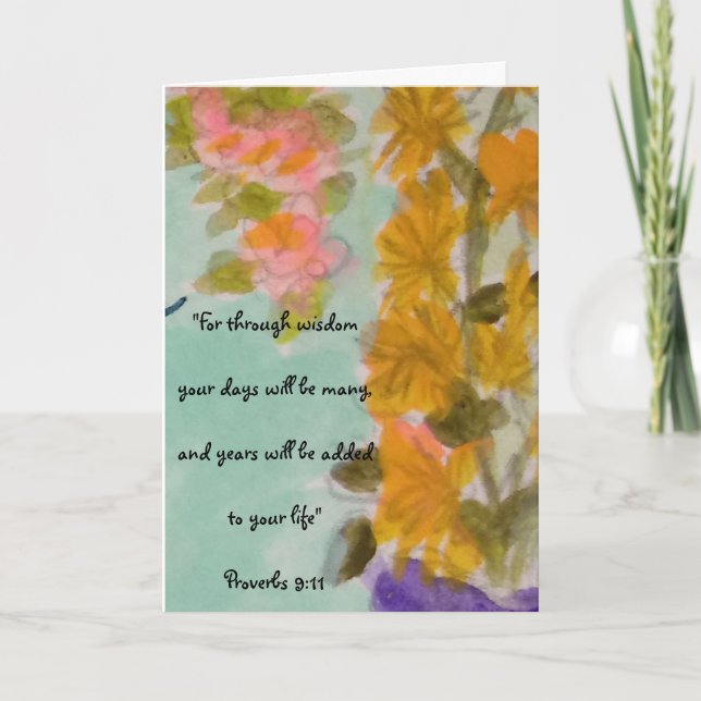 Carte Les Bénédictions d'anniversaire (Devant)