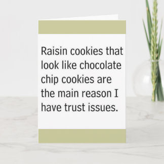 CARTE LES BISCUITS DE RAISIN SEC QUI RESSEMBLENT AUX