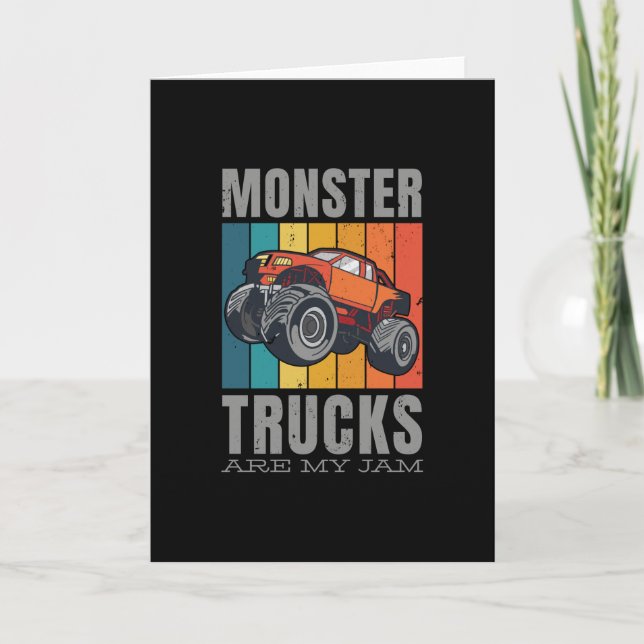 Carte Les Camions Monster Sont Mon Citation De Fan De Ja (Devant)