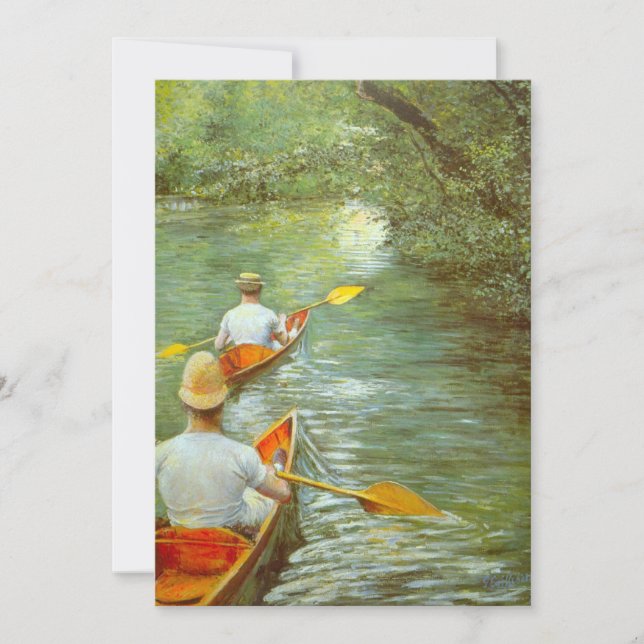 Carte Les Canots, Perissoires de Gustave Caillebotte (Devant)