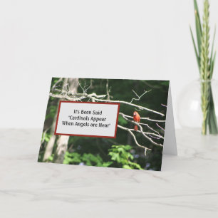 Carte Les Cardinaux Sont Près Des Anges Apparaissent