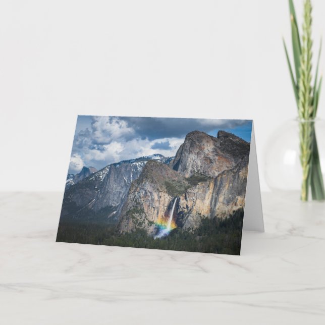 Carte Les cascades | Bride Veil Falls Yosemite Californi (Devant)