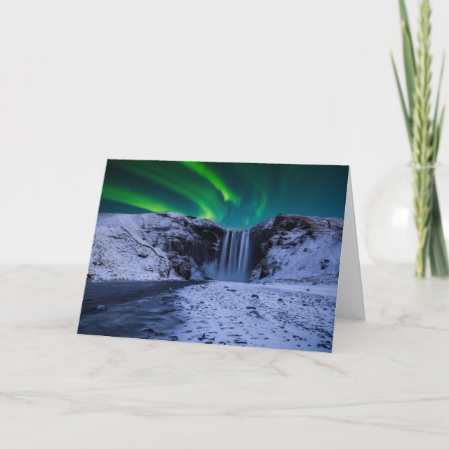 Carte Les cascades | Cascade Skógafoss (Devant)