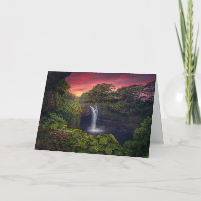 Carte Les cascades | Rainbow Falls, Hilo, Hawaii (Devant)