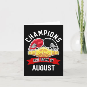 Carte Les Champions Sont Nés En Août Boxe Sport Annivers