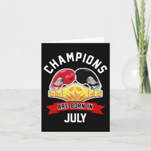 Carte Les Champions Sont Nés En Juillet Boxe Sport Anniv