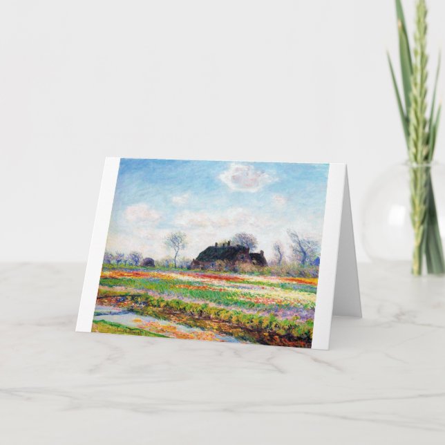 Carte Les champs de tulipes au Pays-Bas, Monet (Devant)