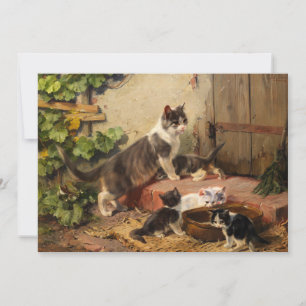 Carte Les chats au Milk Bowl   Julius Adam le Jeune
