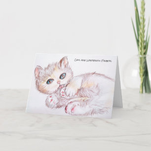 Carte Les chats sont un merveilleux poème d'amis