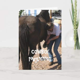 Carte Les chaussures des enfants - Parenting de cowboy