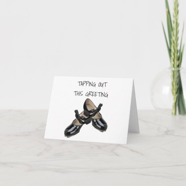 CARTE LES CHAUSSURES TAP SONT EN TRAIN DE SALUER CET ANN (Devant)