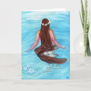 Carte Les cheveux de sirène sont tombés par vagues GREET