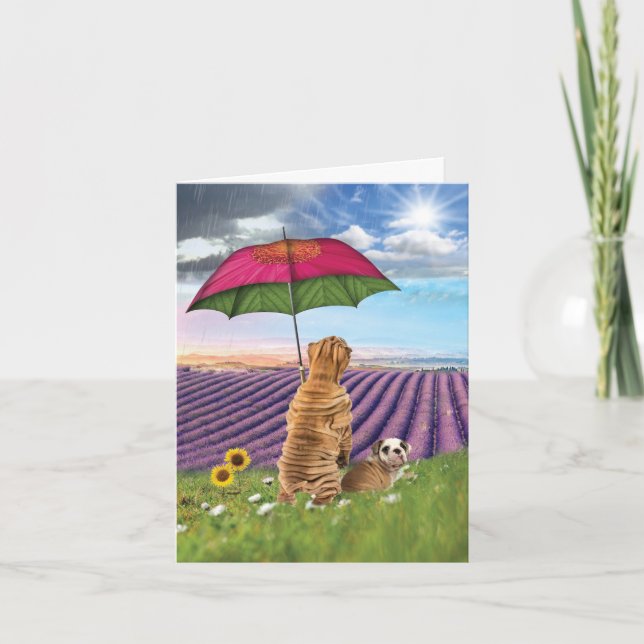 Carte Les Chiens Qui Pleurent Se Portent Bien (Devant)