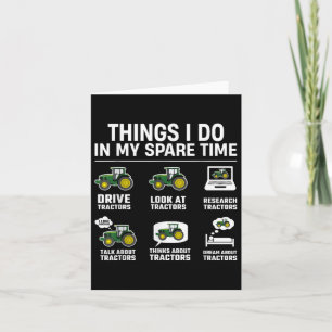 Carte Les Choses Que Je Fais Dans Mon Temps Libre - Trac