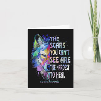 Carte Les cicatrices que vous ne pouvez pas voir sont le