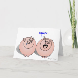Carte Les Cochons Sentent Blasaagh !