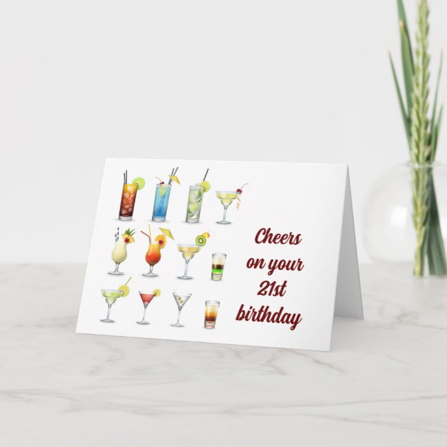 CARTE LES COEURS À VOS **21E ANNIVERSAIRE** (Devant)