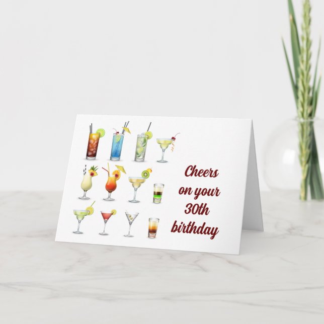 Carte LES COEURS À VOS **30e ANNIVERSAIRE** (Devant)