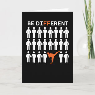 Carte Les Combattants De Karaté Sont Différents !