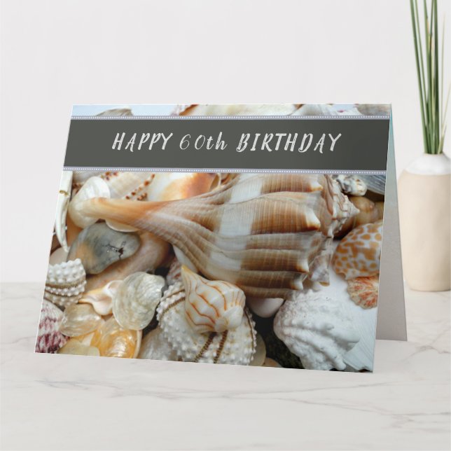 Carte Les coquillages d'anniversaire de Beachcomber de t (Devant)
