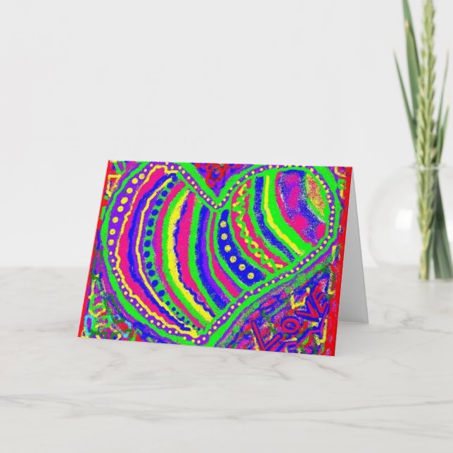 Carte Les couleurs de l'amour (Devant)