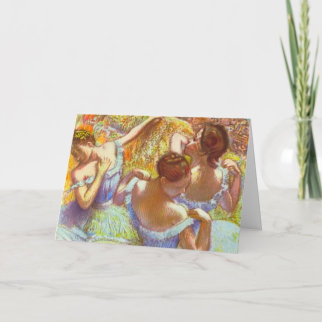 Carte Les Danseurs Bleus par Edgar Degas (Devant)