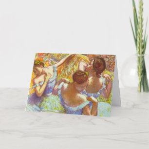 Carte Les Danseuses bleues par Edgar Degas