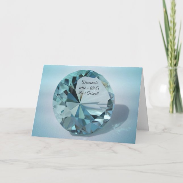 Carte les diamants sont un meilleur ami de filles (Devant)