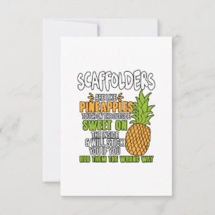 Carte Les Échafaudeurs Sont Comme Des Ananas.