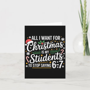 Carte Les élèves disent 6-7 67 Six Sept Prof de maths dr