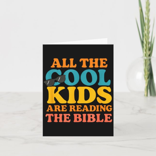 Carte Les enfants cool lisent la Bible  (Devant)