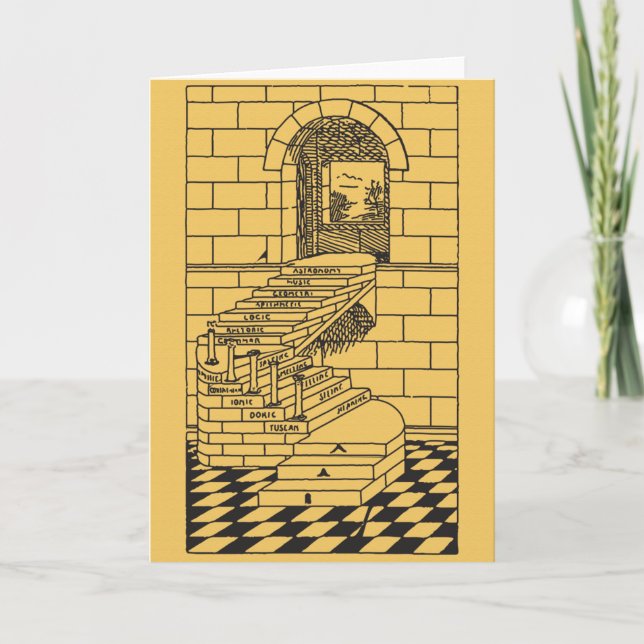 Carte Les étapes de la maçonnerie (Devant)