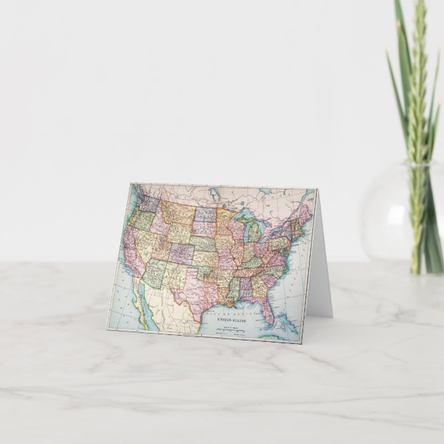 Carte : Les Etats-Unis, 1905 (Devant)