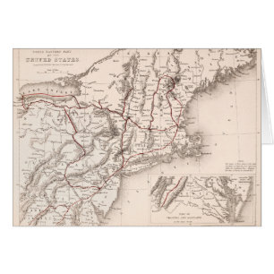 Carte : Les Etats-Unis du nord-est