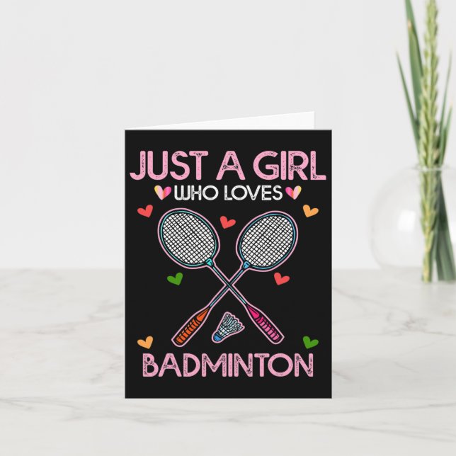 Carte Les Femmes Amères De Badminton N'Ont Qu'Une Fille  (Devant)