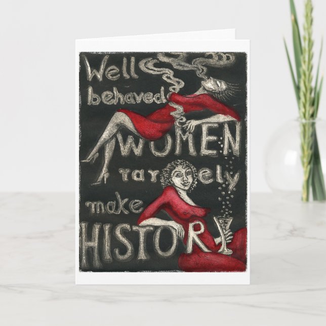 Carte Les femmes bien comportées font rarement (Devant)