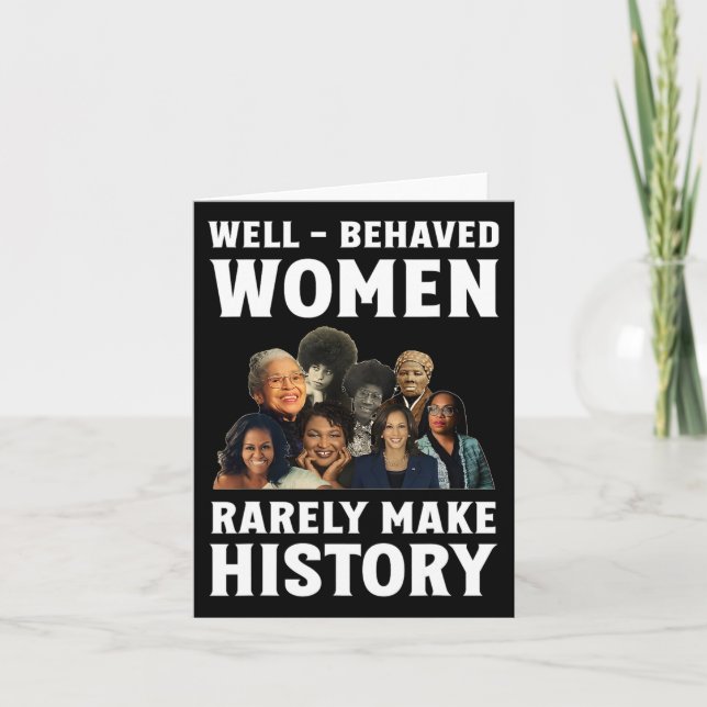 Carte Les femmes bien élevées font rarement l'histoire K (Devant)